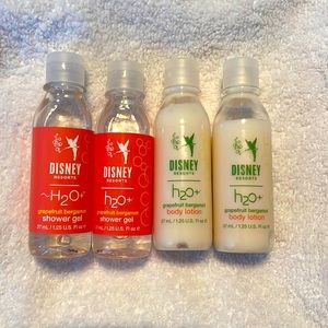 Disney H2O + grapefruit, Bergamont, shower gel and body lotion new 2 each